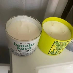 Bath and body works three wick candles